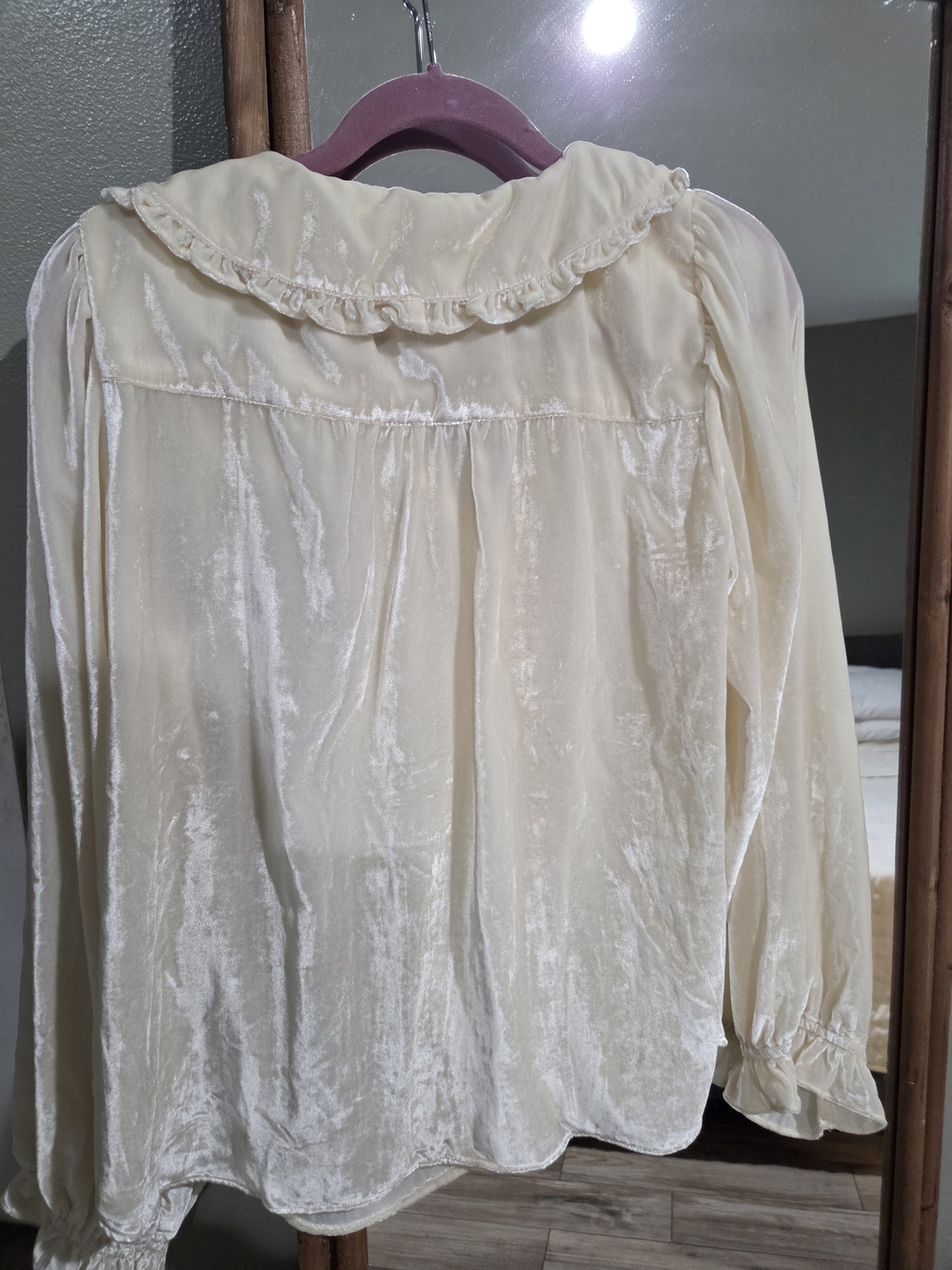 Pilcro Ruffle Collar Button-Up Blouse - Picture 7 of 10